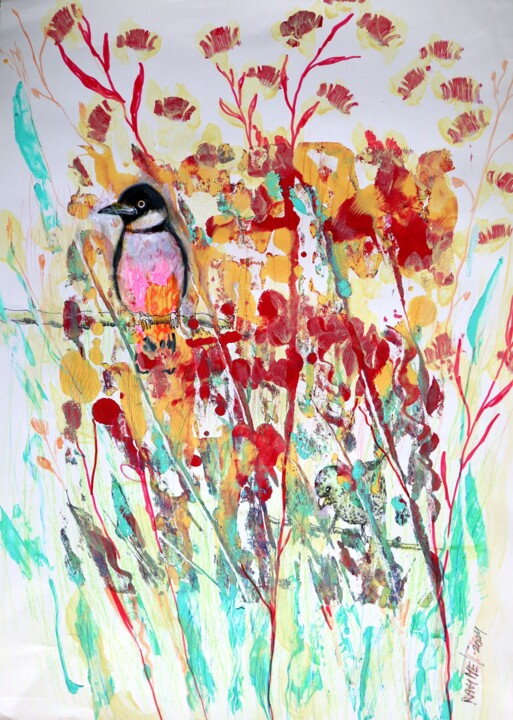 Fantasy with Flowers 161 绘画, 23.2x16.5 in