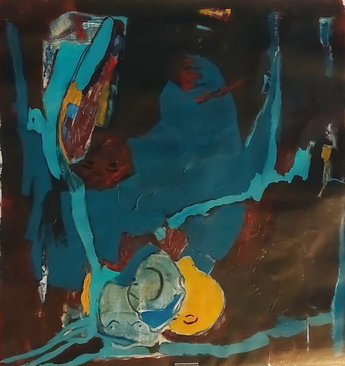 Quelle innocence ? Question pertinente de Lordon. 绘画, 31.9x30.7 in