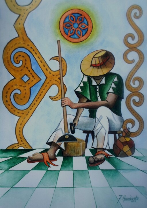 Sertanejos III 绘画, 165.4x116.9 in