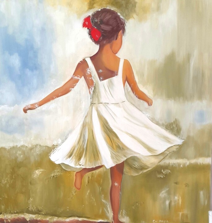 pas de danse 绘画, 31.5x31.5 in