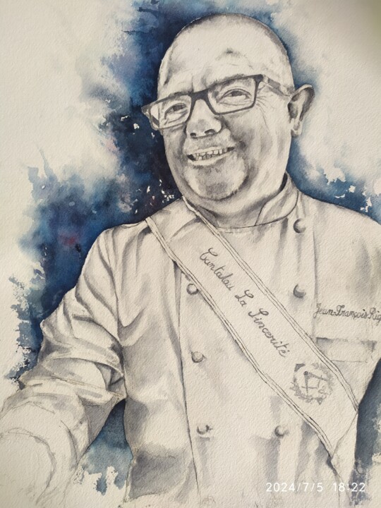 Cantalou la Sincérité 绘画, 16.1x12.2 in