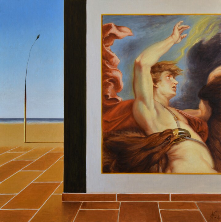La stanza di Omero Schilderij, 19,7x19,7 in