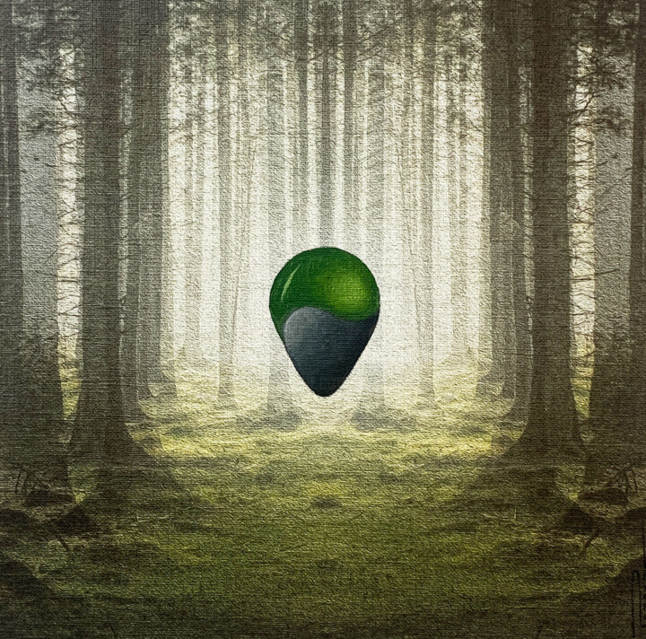 Sentient - Natura 绘画, 9.8x9.8 in