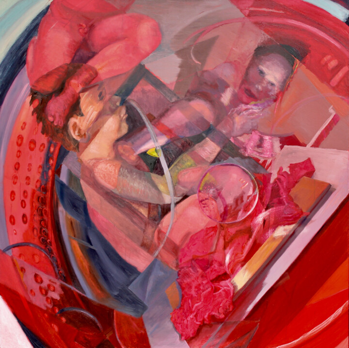 Schilderij,  59,5x59,5 in 
