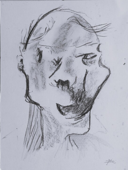 Le sourire du lépreux 图画, 11.2x8.5 in