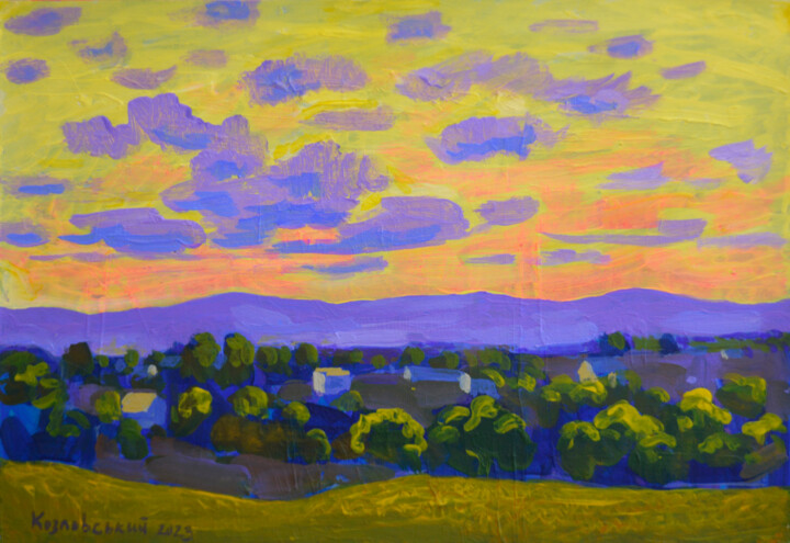 September sky. No. 4 绘画, 12.6x17.7 in