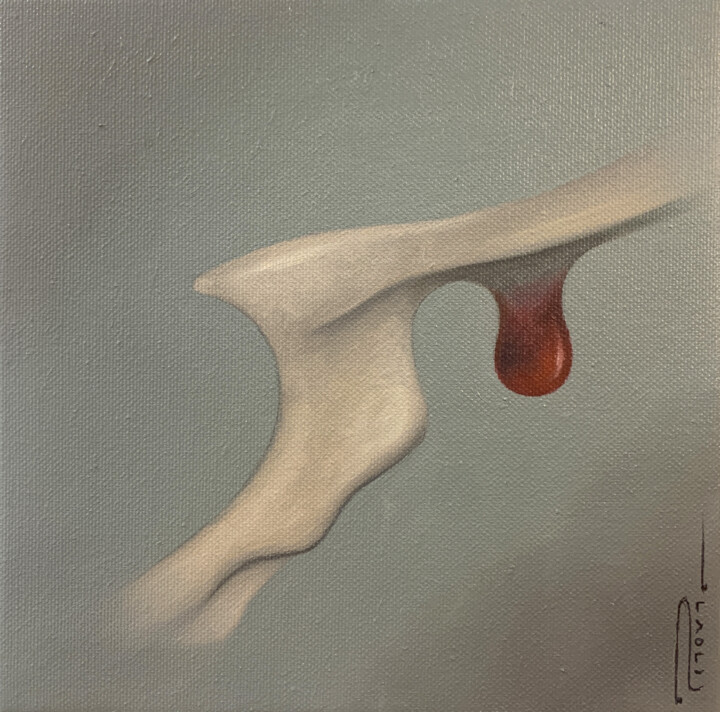 D'os et de Sève - I 绘画, 7.9x7.9 in