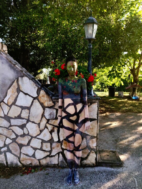 Bodypainting camouflage Fotografia