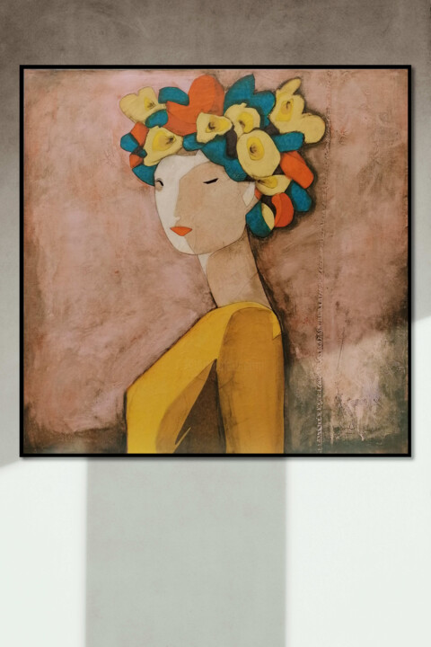 绘画,  27.6x27.6 in 