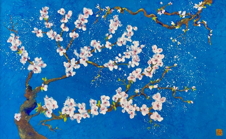 "Sur les traces de Van Gogh" 81X50 cm 绘画, 19.7x31.9 in