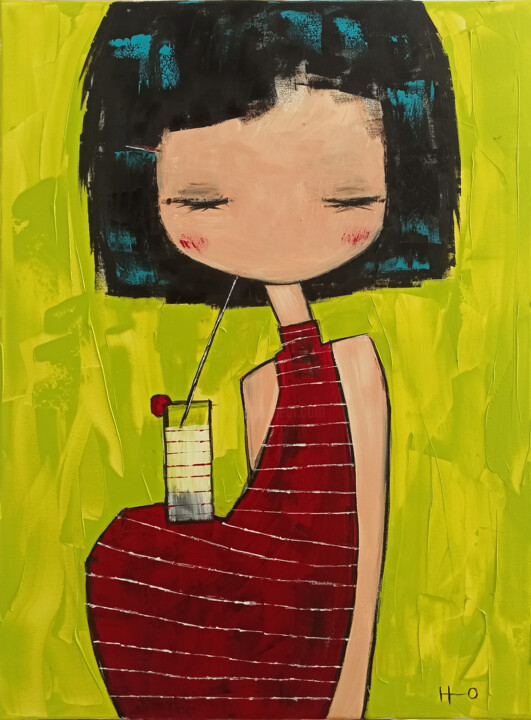 Cerise 绘画, 31.5x23.6 in