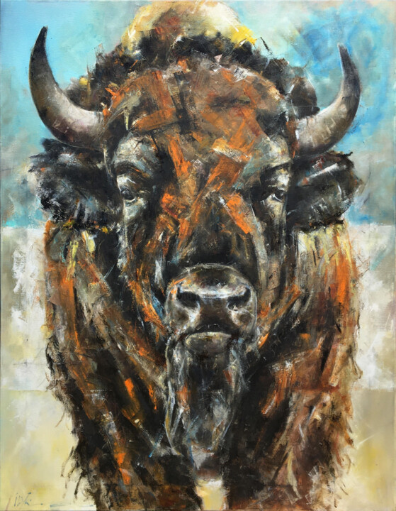 Prairie King 绘画, 45.7x35.4 in
