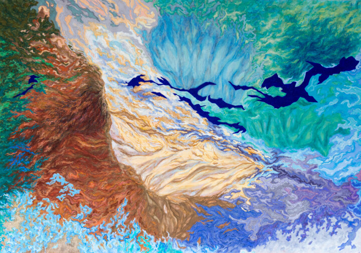 Panorama 007 绘画, 27.6x39.4 in