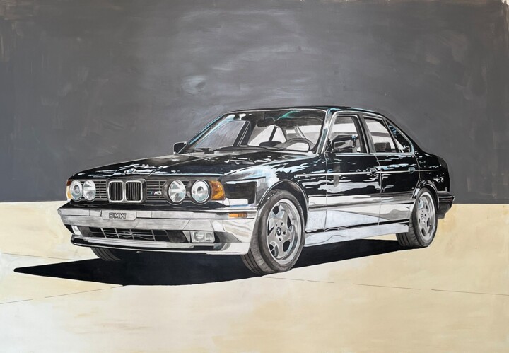 BMW M5 绘画, 33.1x46.9 in