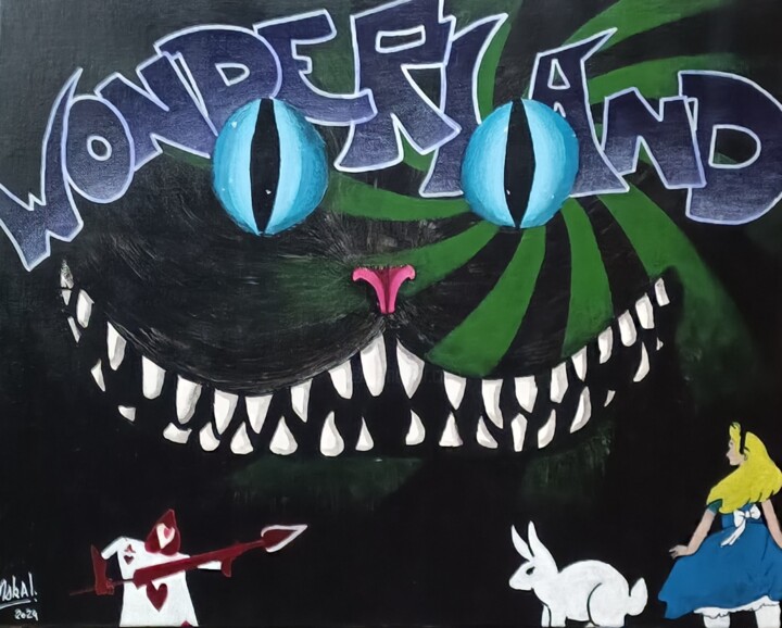 Wonderland 绘画, 19.7x27.6 in