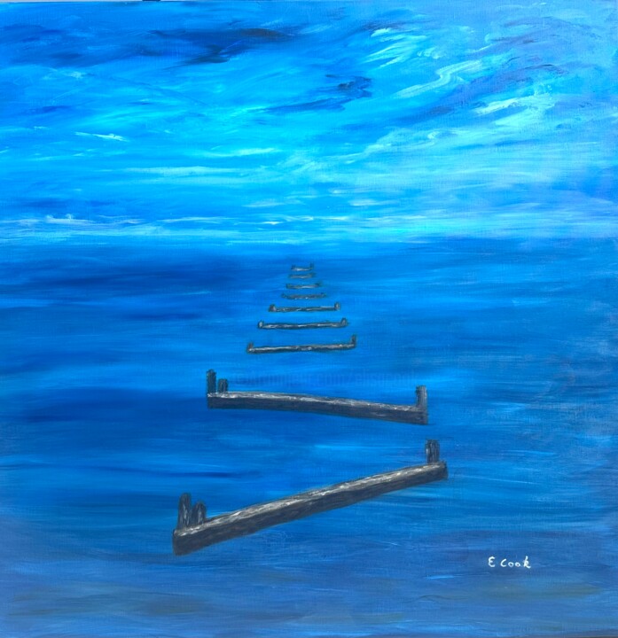 Peinture intitulée "Caresser l’Infini" par Elisa Cook Benbassat Bassat, Œuvre d'art originale, Acrylique