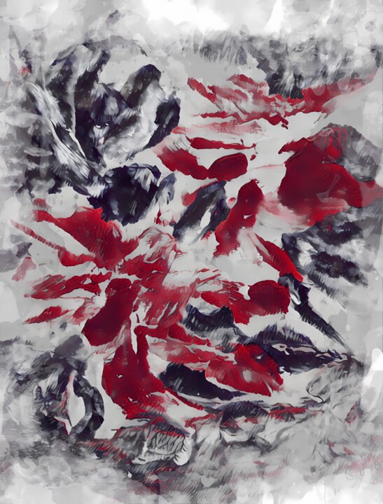 Red Splash 数字艺术