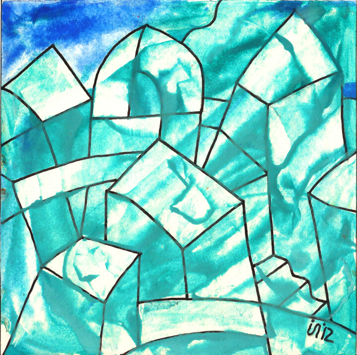 绘画,  7.9x7.9 in 