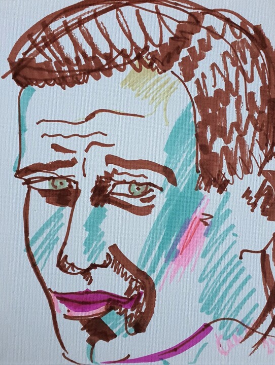NAVALNY. Portrait of a MAN 图画, 9.8x7.9 in