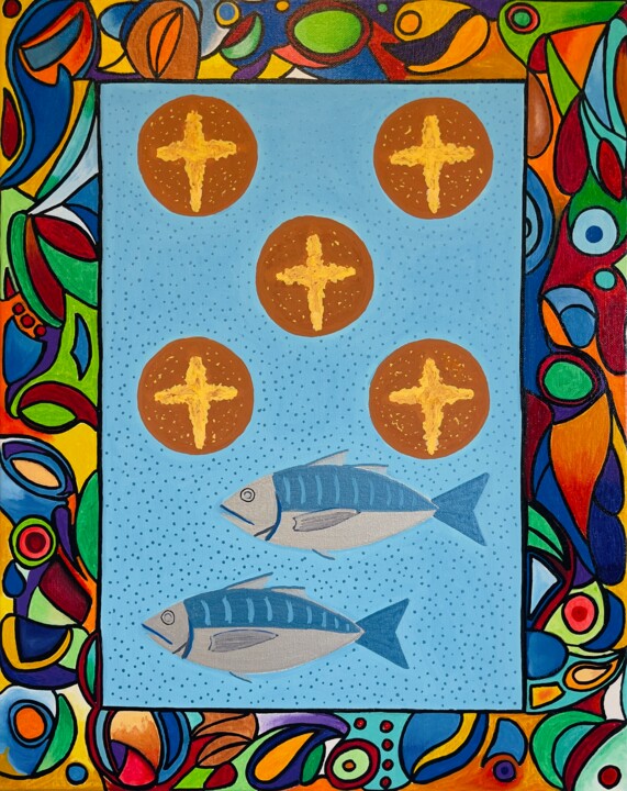 To Feed Five Thousand 绘画, 20x16 in