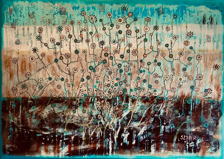 🌳Tree of Life. 绘画, 25.6x35.8 in