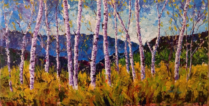 Hope (A Landscape of Chitral Valley) Painting, 18x36 in