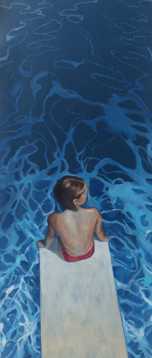 Summertime 绘画, 27.2x11.4 in