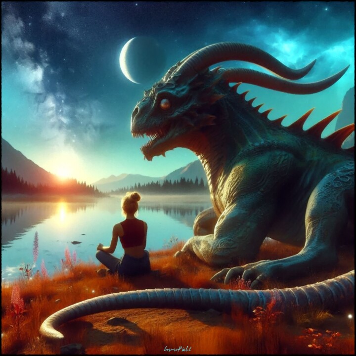 Rencontre au bord du lac - 6 数字艺术