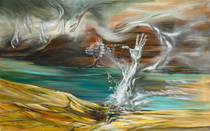 绘画,  39.4x63 in 