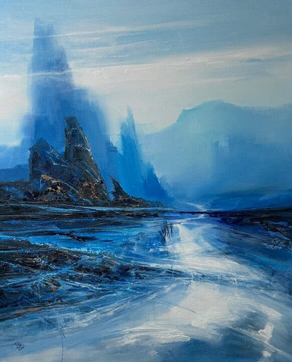 Peinture intitulée "Agartha - On the pa…" par Ivan Grozdanovski, Œuvre d'art originale, Acrylique