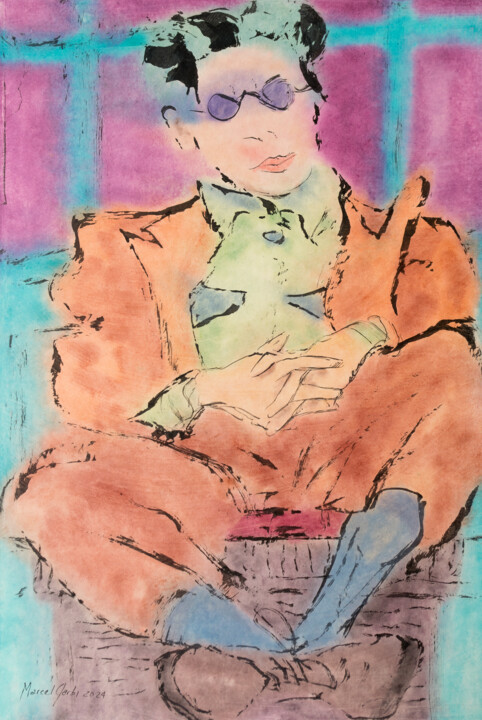 绘画,  27.6x18.5 in 