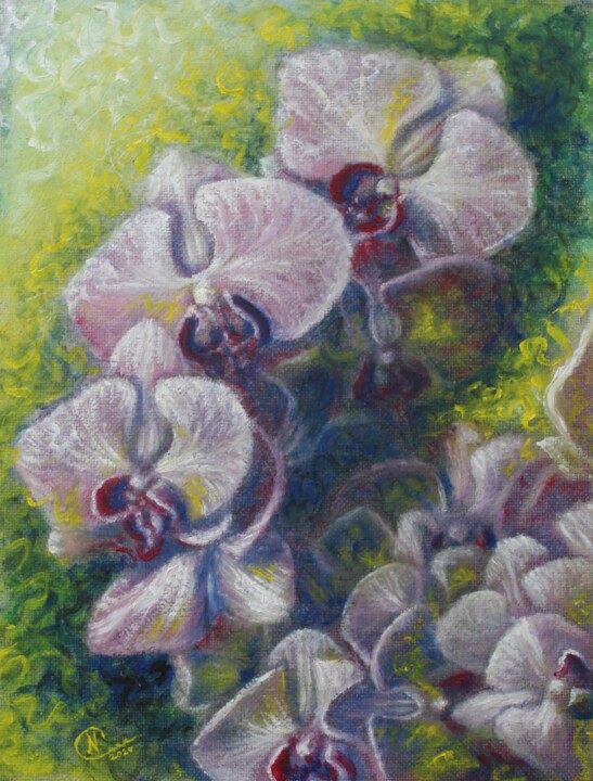 Painting titled "Arhideji" by Nadezhda Potekhina, Original Artwork, Oil