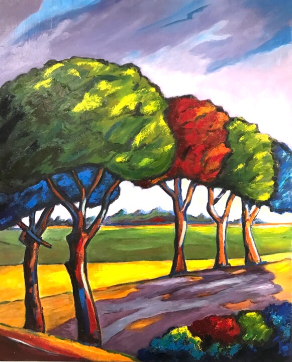 25- avant l'orage Painting, 24x19.7 in