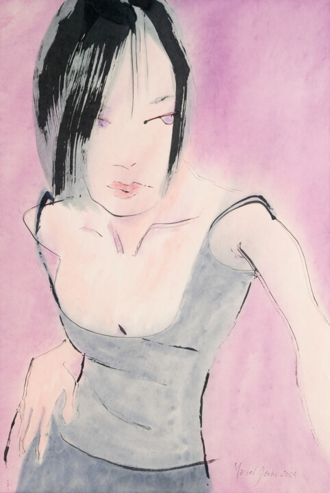 Why? - in spite of everything 绘画, 27.6x18.5 in