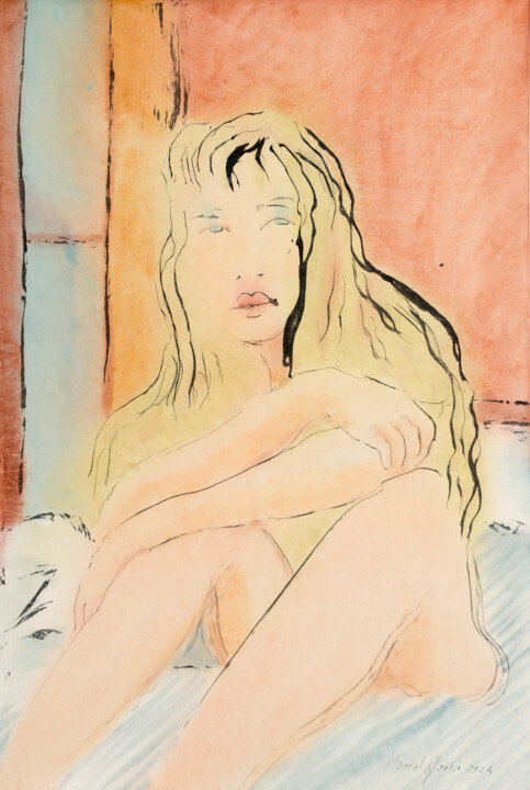 I will miss you 绘画, 27.6x18.5 in