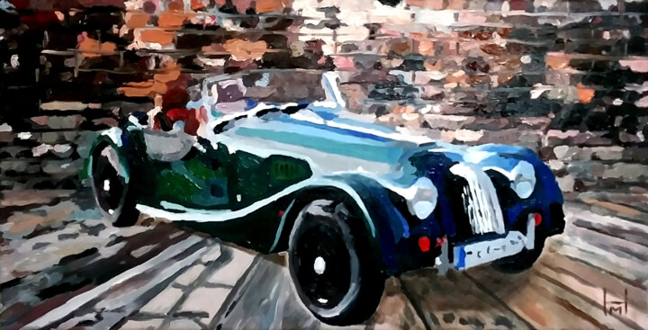 "Hoffmann's Oldtimer 1" 绘画, 11.8x23.6 in