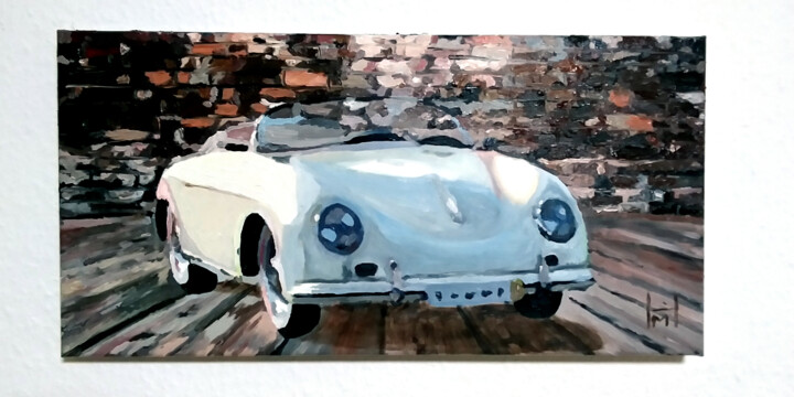 "Hoffmann's Oldtimer 2" 绘画, 11.8x23.6 in