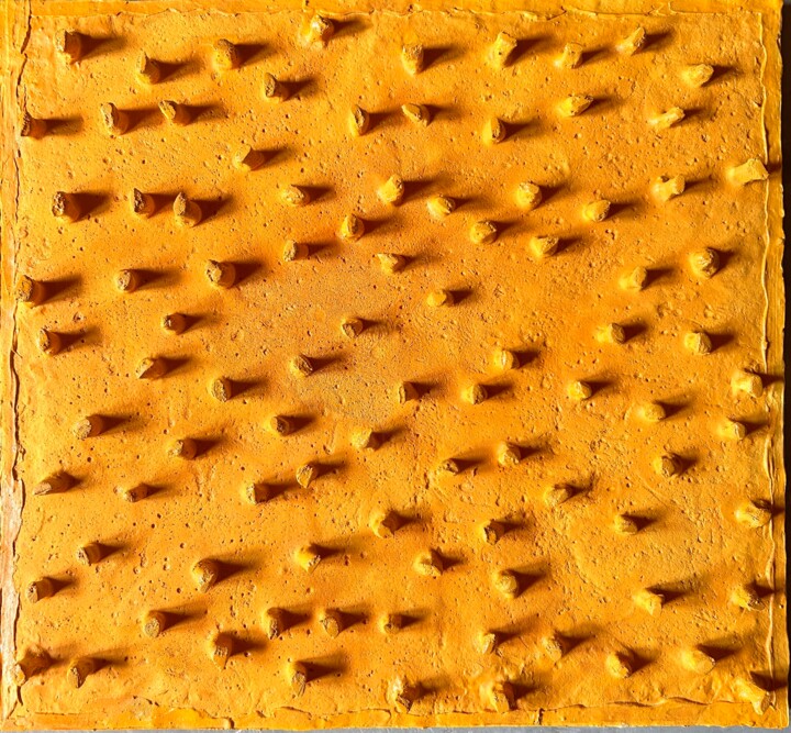 Astratto materico 1 绘画, 25.6x27.6 in