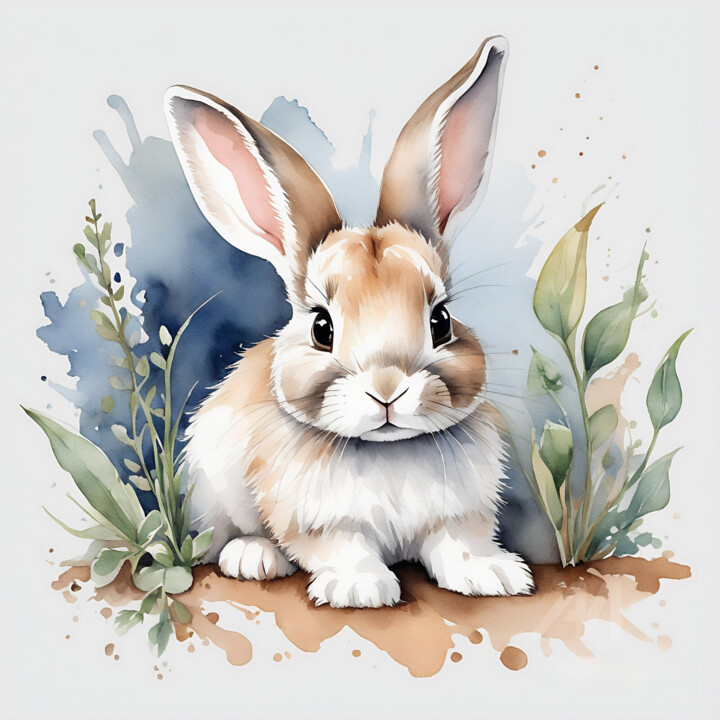 Cute bunny 数字艺术
