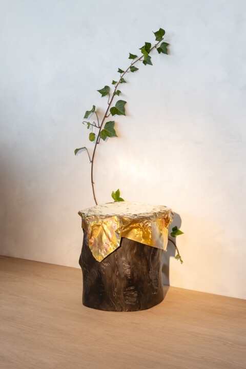 sculpture brutaliste 雕塑, 16.1x15.8 in