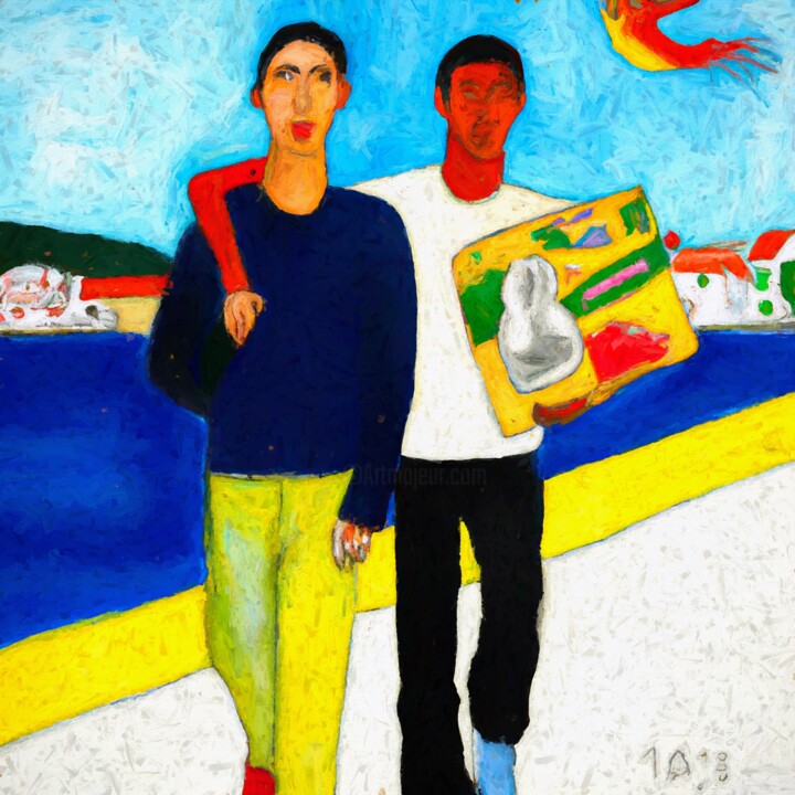 Digital Arts titled "Portugal" by Jokannan, Original Artwork, Digital Painting