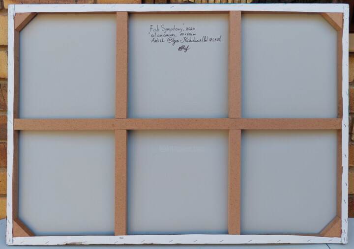 Achterkant van het werk