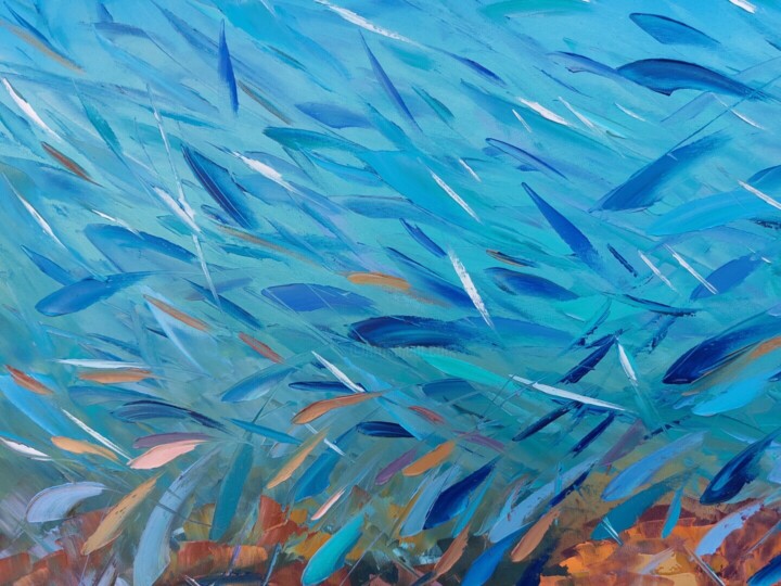 Het oppervlak of de textuur van het kunstwerk