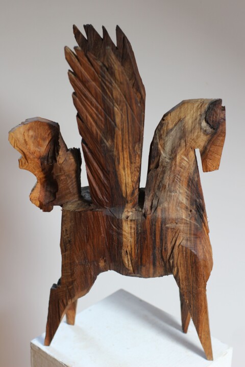 Z CYKLU KONIKI BESKIDZKIE BUREGO: Pegaz 雕塑, 19.7x11.8 in