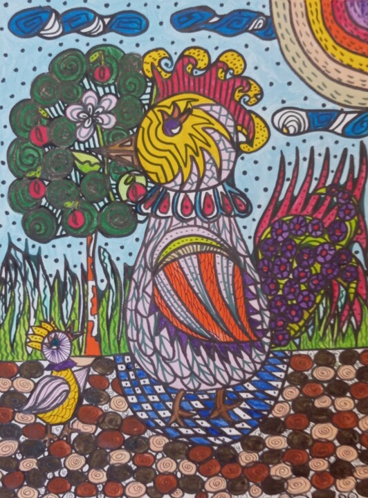 绘画,  15.8x11.8 in 