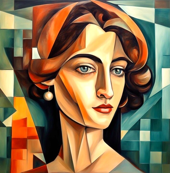 제목이 ""Pilar with a pearl…"인 미술작품 Tati Vc로, 원작, 파스텔