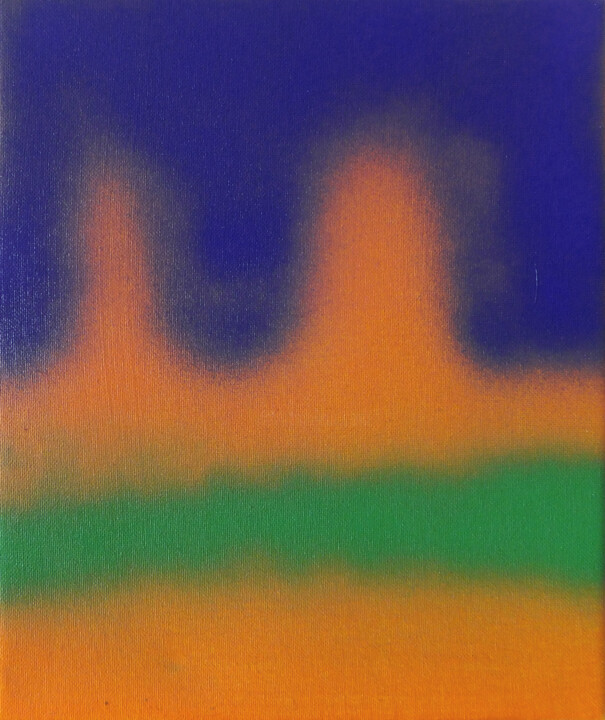 Painting titled "Letter from the Par…" by Nicholaas Chiao, Original Artwork, Spray paint Mounted on Wood Stretcher frame