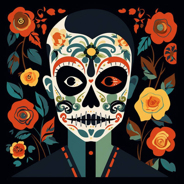 The day of the Dead Pittura, 39,4x39,4 in
