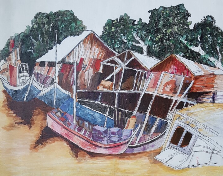 MALAISIE 2 绘画, 28.7x36.2 in