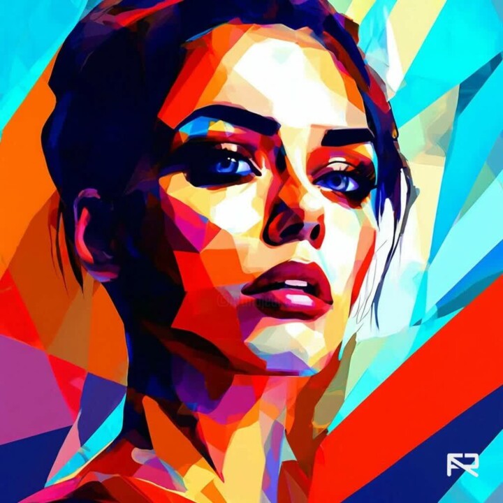 数字艺术 标题为“Fashion art 12” 由Анатолий Рабков, 原创艺术品, 2D数字工作